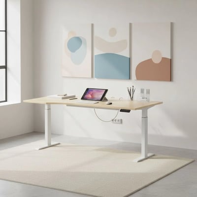 Höhenverstellbarer Schreibtisch Elevate Basic Freiform - GEM-ELEVATE-BASIC-F