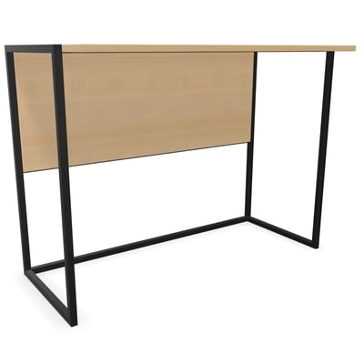 Outline Schreibtisch mit Fußraumblende in Holzoptik - BIS-OUD1007