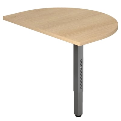 Tischplatte R mit Stützfuß 60 x 80 cm - HBA-RA60