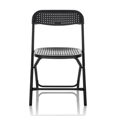 Besucherstuhl Klappstuhl TUDELA XXL PRO Kunststoff schwarz - HJH-803102