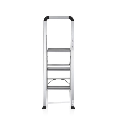 Klappleiter SOLID V Aluminium/Schwarz 3 Stufen - HJH-801104