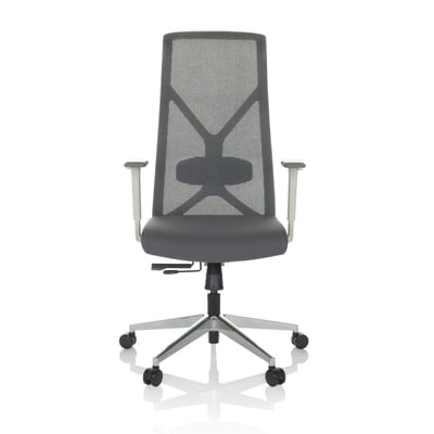 Drehstuhl Bürostuhl AZURRO WHITE Netzstoff Stoff grau - HJH-751015