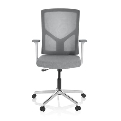 Bürostuhl Drehstuhl BRETON BASE W Stoff Netzstoff grau - HJH-751001