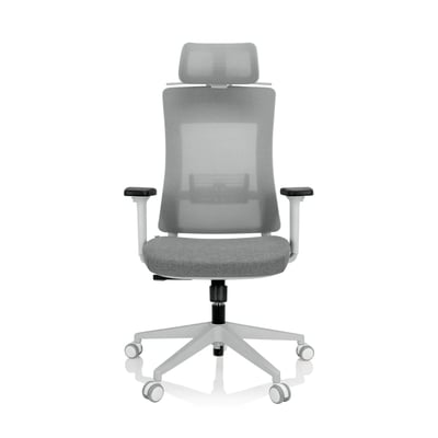 Bürostuhl Drehstuhl COMFIO WMH Netzstoff Stoff grau - HJH-810038