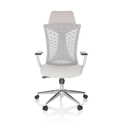 Bürostuhl Drehstuhl FALEO W Netzstoff Stoff grau - HJH-751012