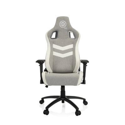Gaming Stuhl Bürostuhl GAMEBREAKER SX 05 Stoff Kunstleder grau weiß - HJH-851105