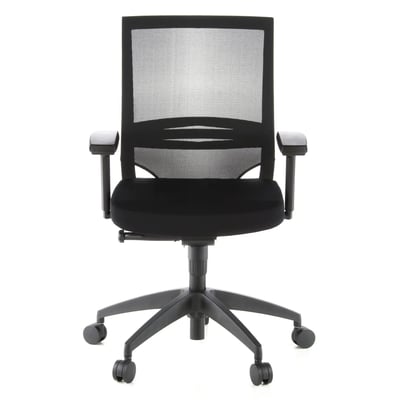 Bürostuhl Chefsessel PORTO BASE Sitz Stoff/Rücken Netz - HJH-PORTO-BASE
