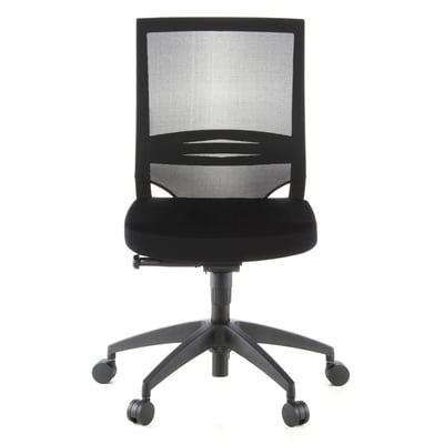 Bürostuhl Chefsessel PORTO ECO Sitz Stoff Rücken Netz schwarz - HJH-657210