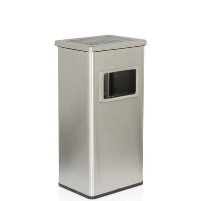 Standaschenbecher Aschenbecher CLEAN I Edelstahloptik - HJH-741000