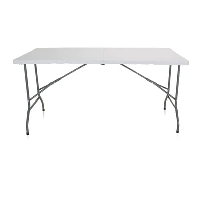 Präsentationstisch Konferenztisch EASY UP MULTI II 152 x 70 cm klappbar Kunststoff weiß - HJH-830053