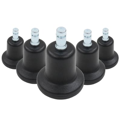 5x Bodengleiter STAND klein No. 10 Stift 10mm 50mm Standfüße (5er Pack) - HJH-619002