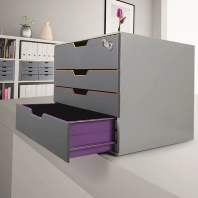 Schubladenbox VARICOLOR 4 SAFE abschließbar - DUR-760627