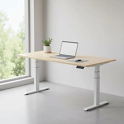 Höhenverstellbarer Schreibtisch Elevate Plus Rechteckform - GEM-ELEVATE-PLUS-R