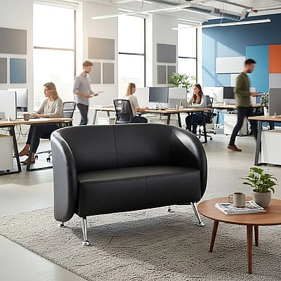Loungesofa Clubsofa ST. LUCIA Kunstleder 2-Sitzer - HJH-ST-LUCIA-2
