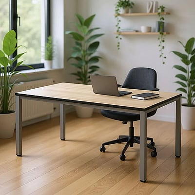 Schreibtisch E10 Quadratrohr 4-Fuß - NST-E10-ES-DESK-I-LEG-Q