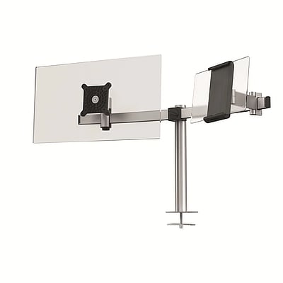 Monitor-Halterung PRO für 1 Monitor-und 1 Tablet - Tischdurchführung - DUR-508823