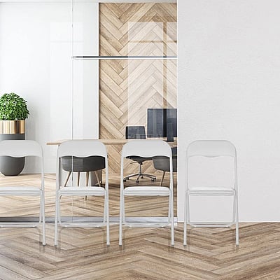 Konferenzstuhl Besucherstuhl Klappstuhl TUDELA BASIC PVC - HJH-TUDELA-BASIC-PVC