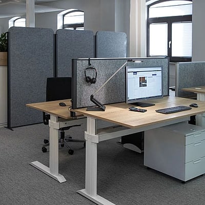 Tisch-Trennwand connecto Uplight - MAU-976