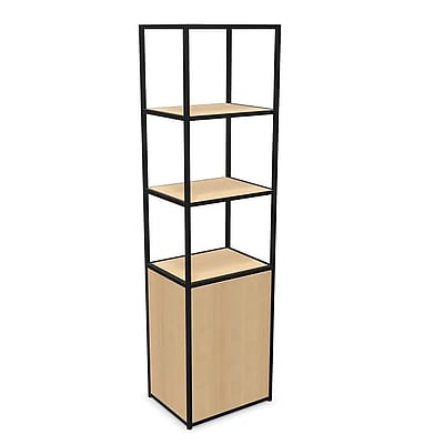 Outline Türenschrank mit Regaltop und 3 Fachböden in Holzoptik - BIS-OUC0518