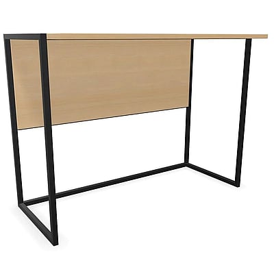 Outline Schreibtisch mit Fußraumblende in Holzoptik - BIS-OUD1007
