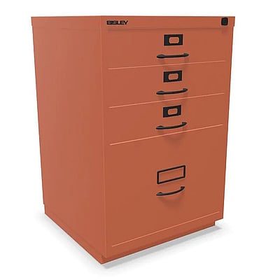 Schubladenschrank F mit Bügelgriff 1 HR-Schublade und 3 Universalschubladen - BIS-050A