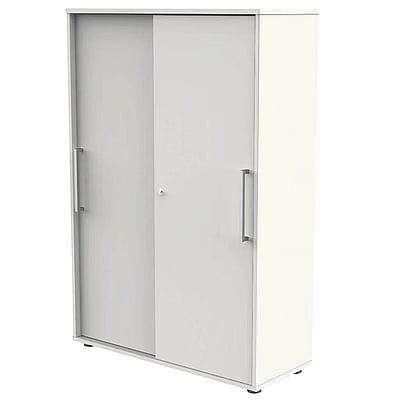 Schiebetürenschrank 4 OH Form 4 - Weiß - KMA-13449210