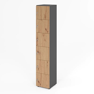 Schließfachschrank Profi 6 OH 6 Fächer - HBA-264L6