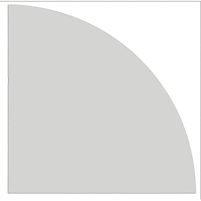 Tischplatte K Viertelkreis 80 x 80 cm - HBA-KP91