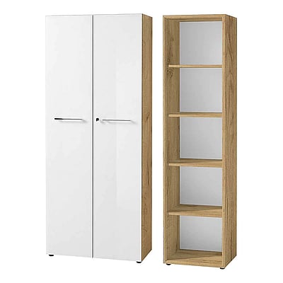 Büro-Set Monteria 5 - Navarra-Eiche/Weiß - GER-8067-242