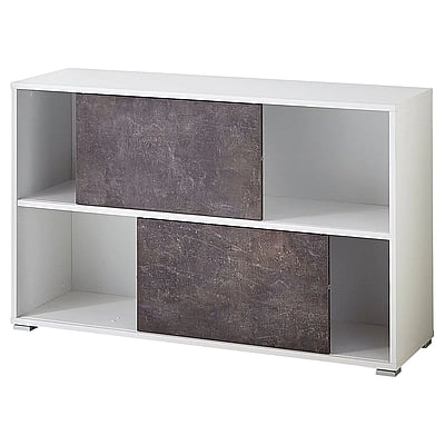 Schiebetürenschrank 4152 Altino - Weiß/Basalto-Dunkel - GER-4152-261