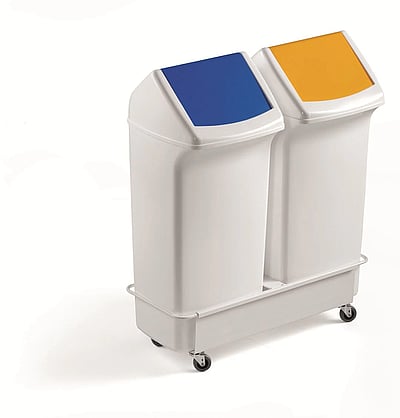 Fahrwagen für 2x DURABIN 40 l rechteckig - DUR-1801622010