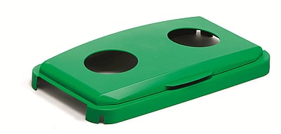 Klappdeckel für DURABIN 60 l rechteckig mit 2 Öffnungen - DUR-1800501020