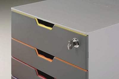 Schubladenbox VARICOLOR 4 SAFE abschließbar - DUR-760627