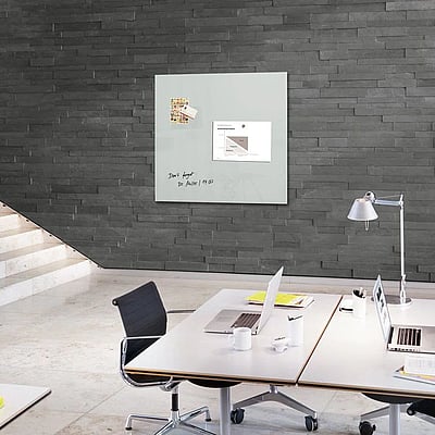 Glas-Whiteboard Artverum 100 x 100 x 1,8 cm - Grau - SIG-GL203