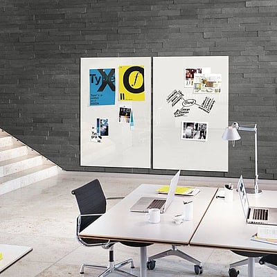 Glas-Whiteboard Artverum 180 x 120 x 1,8 cm - Super-Weiß - SIG-GL230