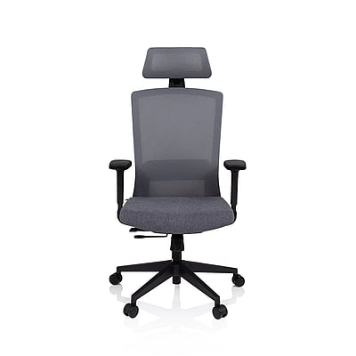 Bürostuhl Drehstuhl CAPTIVO Netzstoff grau - hjh-732107