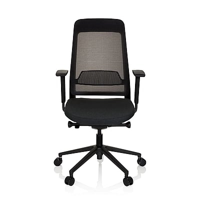 Bürostuhl Drehstuhl CHIARO T1 BLACK Netzstoff Stoff schwarz - hjh-790000