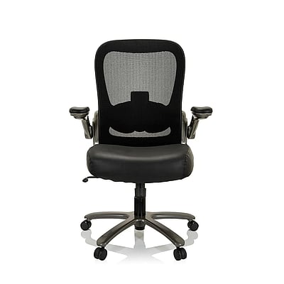 Schwerlaststuhl Bürostuhl INSTRUCTOR T I Titan XXL Netzstoff Leder schwarz - HJH-691008