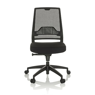Bürostuhl Drehstuhl PORTO ECO I Sitz Stoff Rücken Netz schwarz - HJH-657668