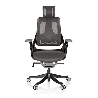 Bürostuhl /Drehstuhl SPEKTRE BLACK Netz grau - HJH-640350