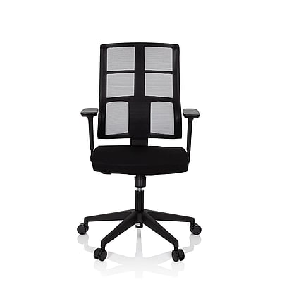Bürostuhl Drehstuhl SPINIO Netzstoff Stoff schwarz - hjh-810025