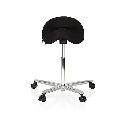 Arbeitstuhl Arbeitshocker MOVE-TEC 3D PRO I Sattel schwarz - hjh-608911