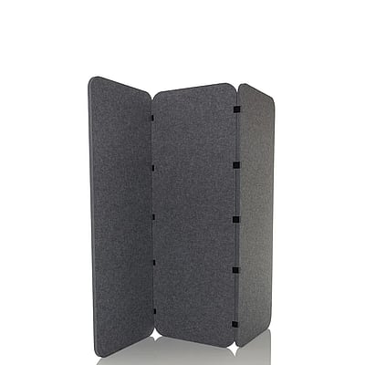 Akustik Trennwand Stellwand FLEXMIUT EL 160*60*2,5 PET grau - HJH-892002