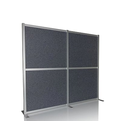 Akustik Trennwand Stellwand FLEXMIUT MODUL 167x192 PET grau - HJH-892004
