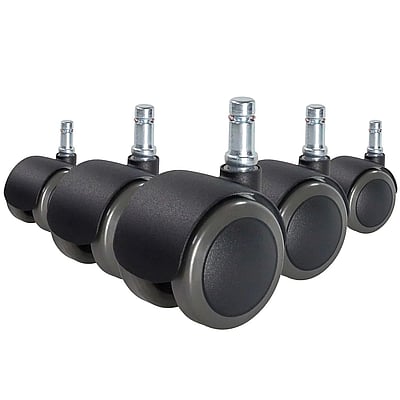 5x Hartbodenrollen ROLO FIX sitzgebremst 10mm 50mm Zinkdruckguss (5er Pack) - HJH-619023