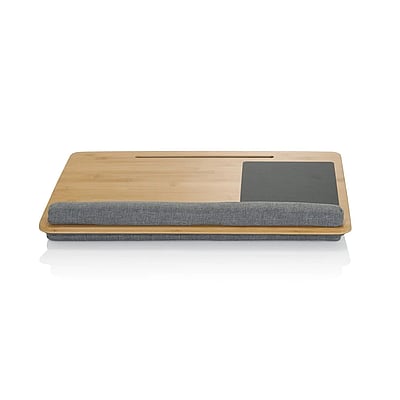 Laptopunterlage Laptop Kissen COMFILAP 55 x 36 cm mit Maus- & Handgelenkauflage braun grau - HJH-830056