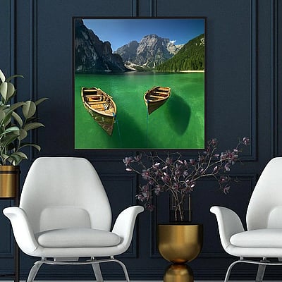 Frameless Picture – Smaragdgrün - SSA-FLPIC-20170001