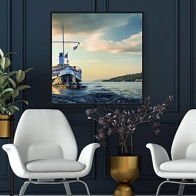 Frameless Picture – Steamboat - SSA-FLPIC-20249001