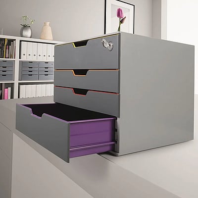 Schubladenbox VARICOLOR 4 SAFE abschließbar - DUR-760627
