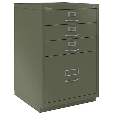 Schubladenschrank F mit Bügelgriff 1 HR-Schublade und 3 Universalschubladen - BIS-050A